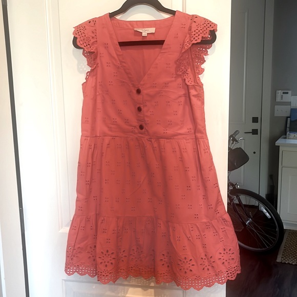 Super cute and playful eyelet dress from LOFT!! - Picture 1 of 6